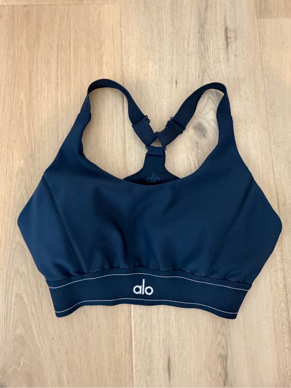 ALO Yoga Navy Blue Sports Bra